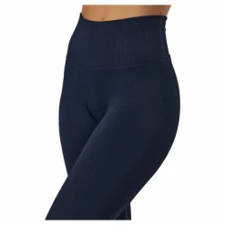 Ribbed Seamless Tights Navy Blue