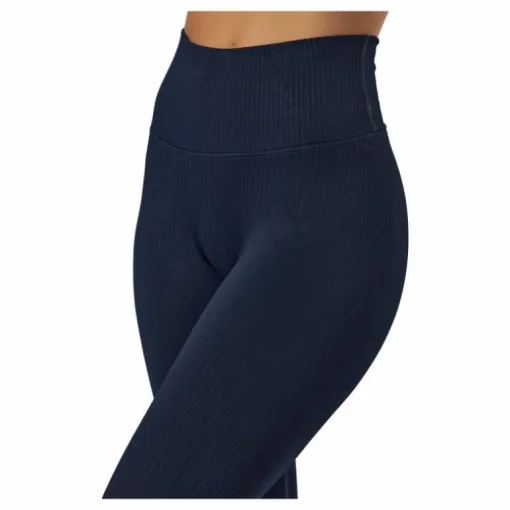 Ribbed Seamless Tights Navy Blue
