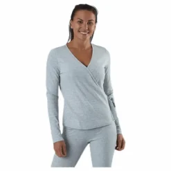 Rosa Wrap Top Lounge Bc Grey