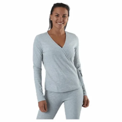 Rosa Wrap Top Lounge Bc Grey