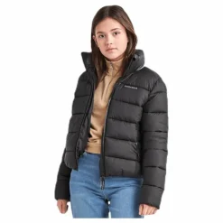 Rose Girls Puff Jacket Black