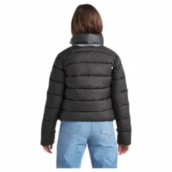 Rose Girls Puff Jacket Black