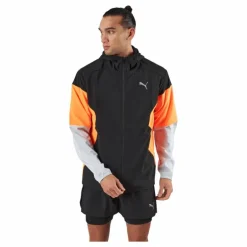 Run Lightweight Jacket Puma Black-ultra Orange