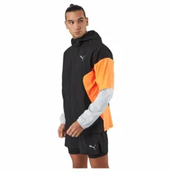 Run Lightweight Jacket Puma Black-ultra Orange
