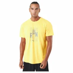 Run Logo Ss Tee M Sun Stream