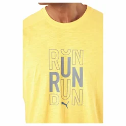 Run Logo Ss Tee M Sun Stream