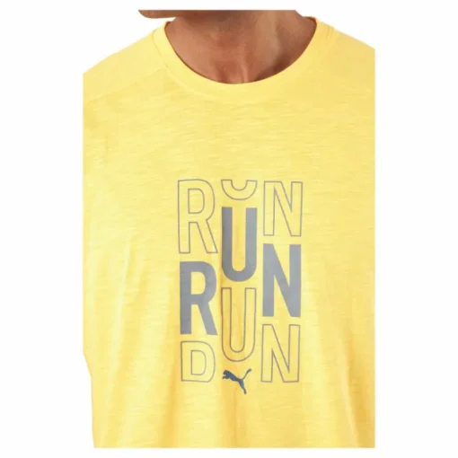 Run Logo Ss Tee M Sun Stream