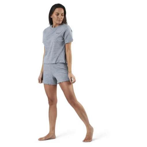 Sara Rib Pyjama Set Grey