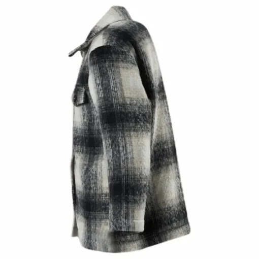 Sarah L/S Shacket Jacket Grey