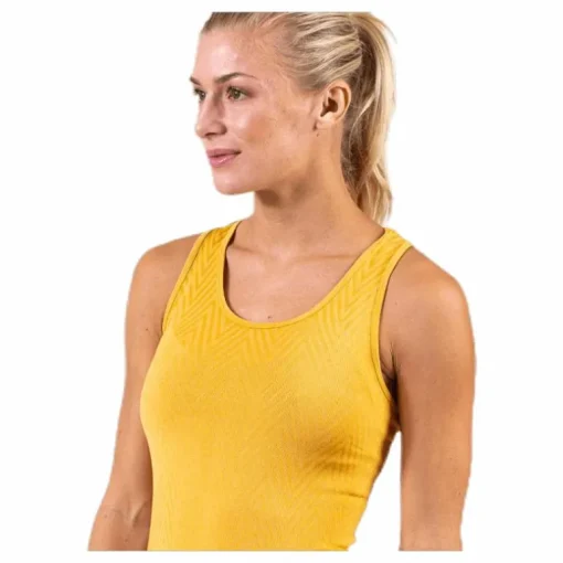 Seamless Chevron Racerback Yellow