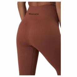 Seamless Rib Tights Copper Brown