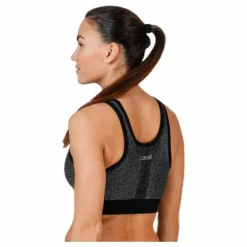 Seamless Sparkle Sports Top Black