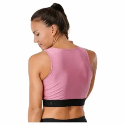 Shiny Sports Top Pink