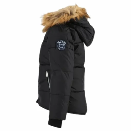 Short Slim Jacket Junior Black