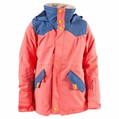 Shortleaf Dryride Parka Youth Orange/Blue