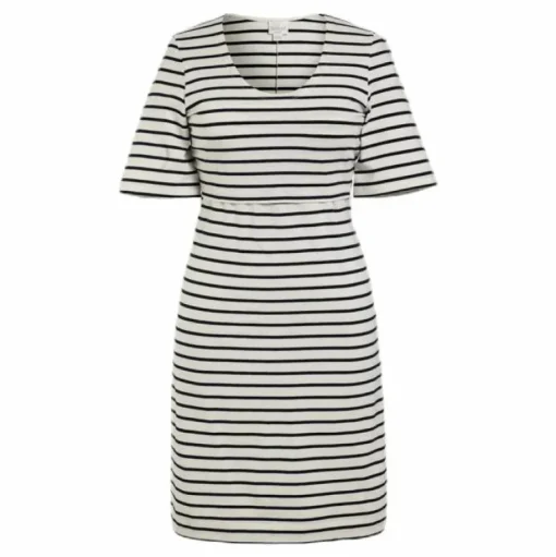 Simone SS Dress Blue/White