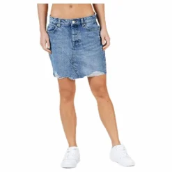 Sky Life Reg Dnm Skirt Blue