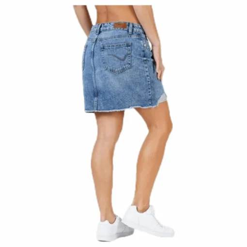Sky Life Reg Dnm Skirt Blue
