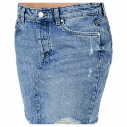 Sky Life Reg Dnm Skirt Blue