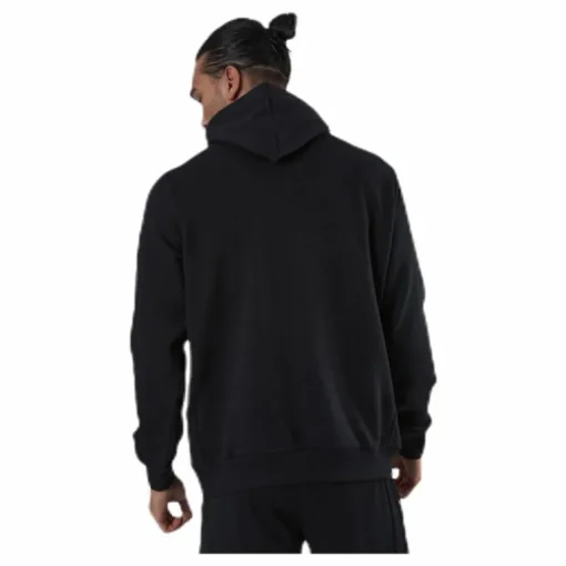 Sleeve Print Hoodie Black