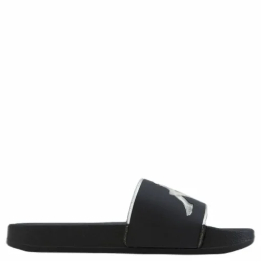 Slipper, Authentic Aqua 1 Black/Gold