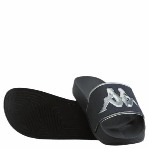 Slipper, Authentic Aqua 1 Black/Gold