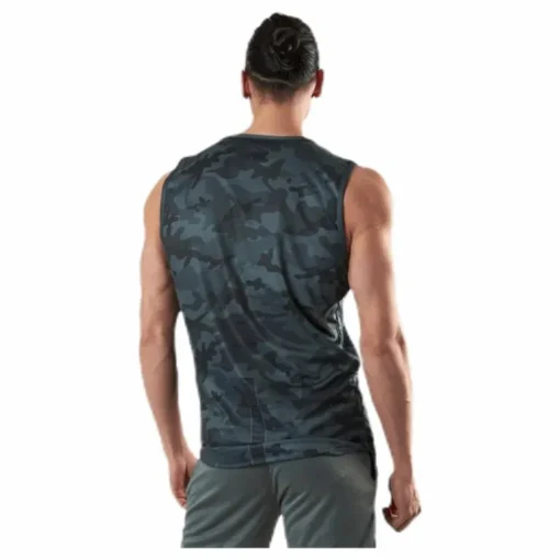 Sniper Green Sleeveless Tee Patterned/Green