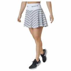 Sofia/print Skirt Thin Stripe White/black