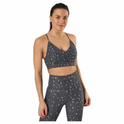 Soul Ruched Bra Patterned/Grey