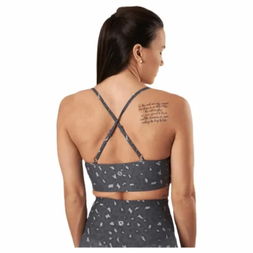 Soul Ruched Bra Patterned/Grey