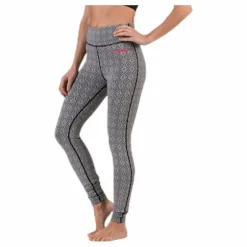 Spin To Win Mid Layer Tights White/Black