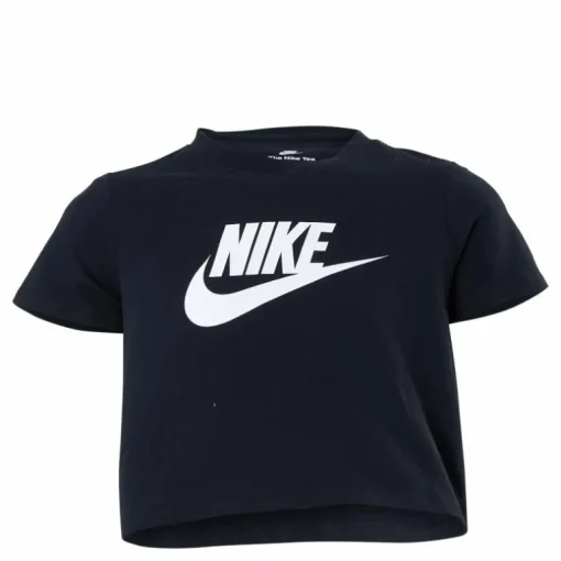 Sportswear Big Kids' (Girls') Cropped T-Shirt BLACK
