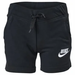 Sportswear Club Big Kids' (Girls') French Terry Shorts BLACK/WHITE