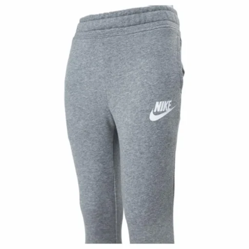 Sportswear Club Big Kids' (Girls') French Terry Pants CARBON HEATHER/WHITE