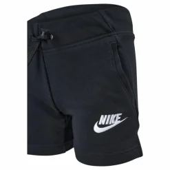 Sportswear Club Big Kids' (Girls') French Terry Shorts BLACK/WHITE