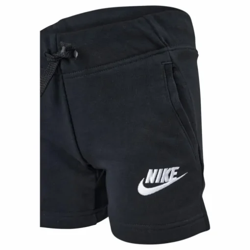 Sportswear Club Big Kids' (Girls') French Terry Shorts BLACK/WHITE