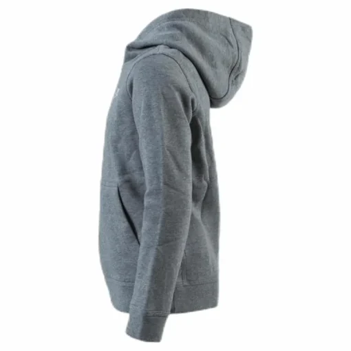 Sportswear Club Big Kids' Pullover Hoodie CARBON HEATHER/WHITE