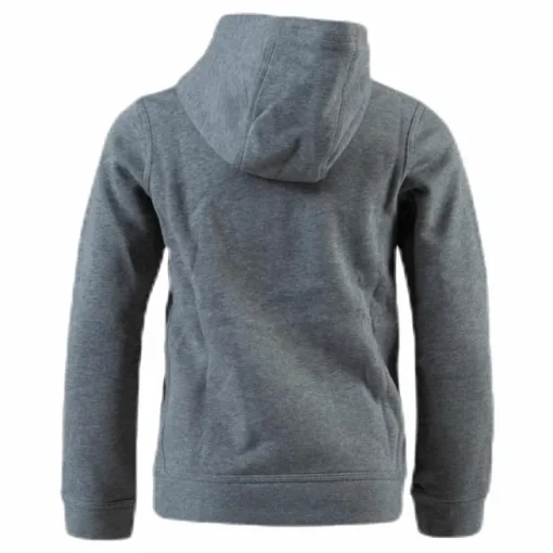 Sportswear Club Big Kids' Pullover Hoodie CARBON HEATHER/WHITE
