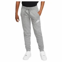 Sportswear Club Fleece Big Kids' Pants CARBON HEATHER/COOL GREY/WHITE