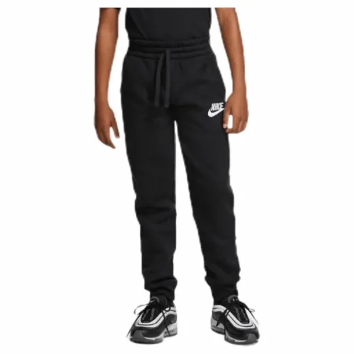 Sportswear Club Fleece Big Kids' Pants BLACK/BLACK/WHITE