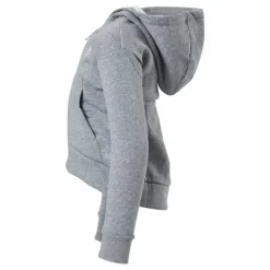Sportswear Club Fleece Big Kids' (Girls') Full-Zip Hoodie CARBON HEATHER/WHITE