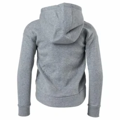 Sportswear Club Fleece Big Kids' (Girls') Full-Zip Hoodie CARBON HEATHER/WHITE