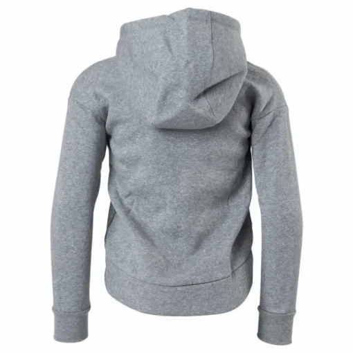 Sportswear Club Fleece Big Kids' (Girls') Full-Zip Hoodie CARBON HEATHER/WHITE