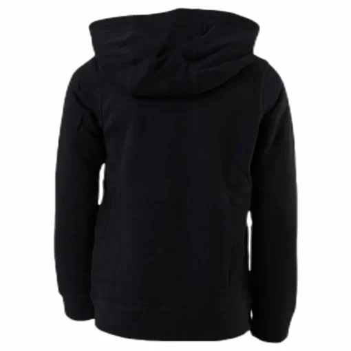 Sportswear Club Fleece Big Kids’ Pullover Hoodie BLACK/LT SMOKE GREY
