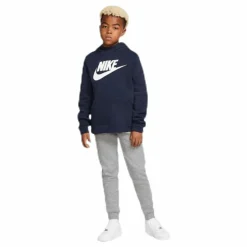 Sportswear Club Fleece Big Kids' Pants CARBON HEATHER/COOL GREY/WHITE