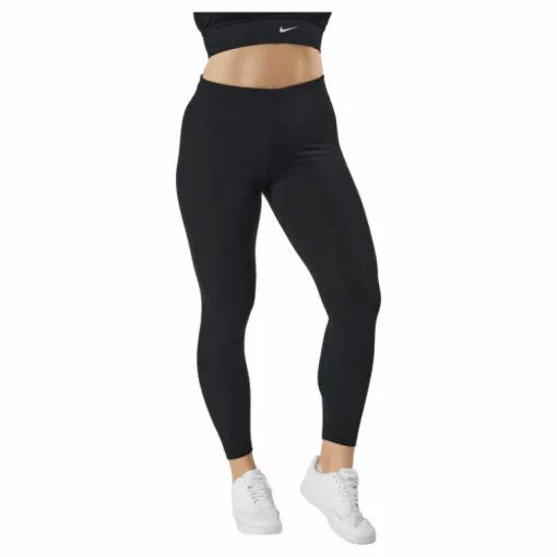 Sportswear Essential Women's 7/8 Mid-Rise Leggings BLACK/WHITE