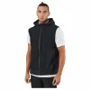 Statement Full-Zip Hooded Vest Black