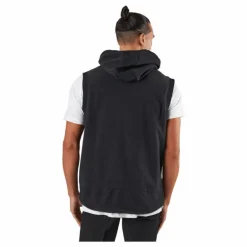 Statement Full-Zip Hooded Vest Black