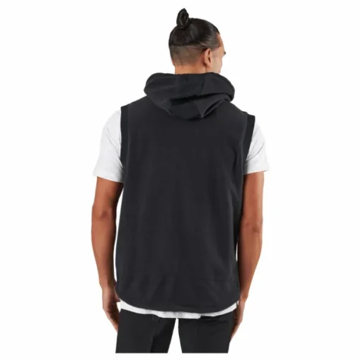 Statement Full-Zip Hooded Vest Black