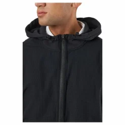Statement Full-Zip Hooded Vest Black